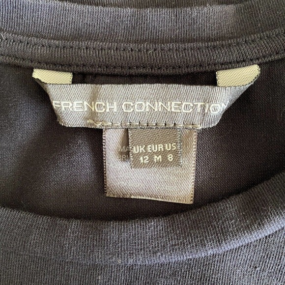 French Connection Women's Navy Cold Shoulder Stretchy Bodycon Dress - Size 8 - Picture 6 of 7